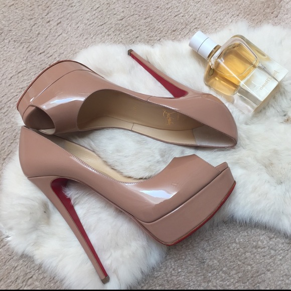 LOUBOUTINS (beige) - Picture 1 of 4